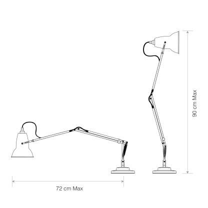 AN ORIGINAL 1227 DESK LAMP - Image 10