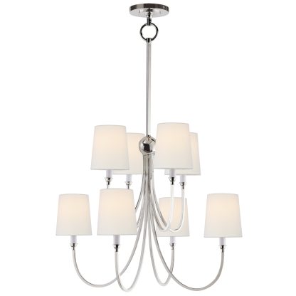 ART TOB5010 REED LARGE CHANDELIER INCL SHADES - Image 4