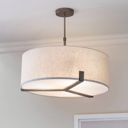 EL 72635 HAYFIELD 3LT PENDANT INCL SHADE - Image 2
