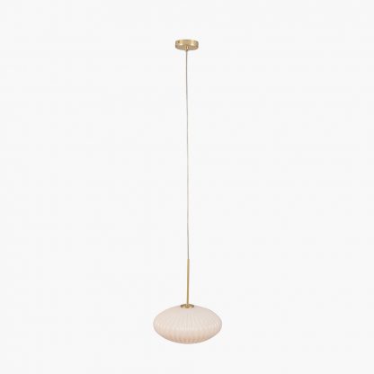 AM EMILIA RIBBED OVAL PENDANT - Image 3