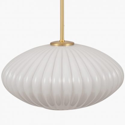 AM EMILIA RIBBED OVAL PENDANT - Image 2