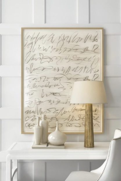 ART CHA 8906 FLUTED TABLE LAMP INCL SHADE - Image 2