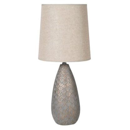 CO CCY016 GREY & GOLD SCALLOPED INCL SHADE