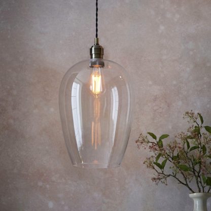 EL CLEAR GLASS LARGE PENDANT - Image 6