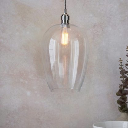 EL CLEAR GLASS LARGE PENDANT - Image 7