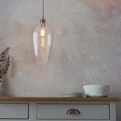 EL CLEAR GLASS LARGE PENDANT - Image 5