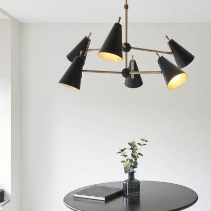 EL 96702 MID CENTURY 6LT PENDANT - Image 2