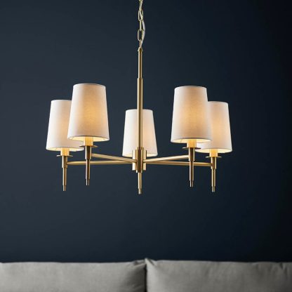 EL MULTI ARM 5LT PENDANT INCL SHADES - Image 2