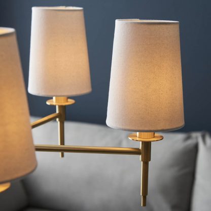 EL MULTI ARM 5LT PENDANT INCL SHADES - Image 6