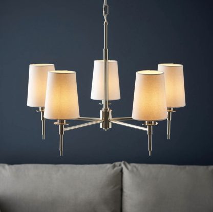 EL MULTI ARM 5LT PENDANT INCL SHADES - Image 9