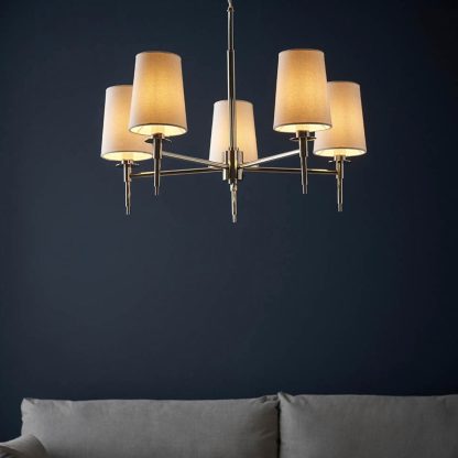 EL MULTI ARM 5LT PENDANT INCL SHADES - Image 10