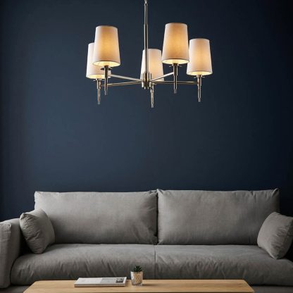 EL MULTI ARM 5LT PENDANT INCL SHADES - Image 11