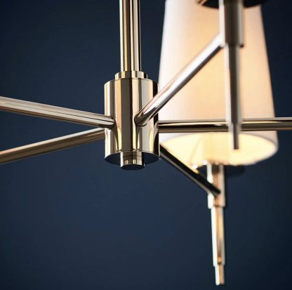 EL MULTI ARM 5LT PENDANT INCL SHADES - Image 15
