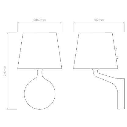AS 1454001 MILLIE WALL LAMP INCL SHADE - Image 6