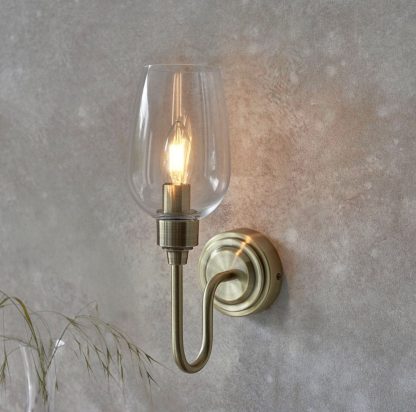 EL ANTIQUE BRASS WALL LAMP - Image 2