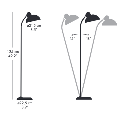 LY 6556-F KAISER IDELL FLOOR LAMP - Image 3