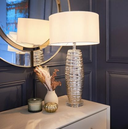RA 5307 GLASS TABLE LAMP INCL SHADE - Image 2