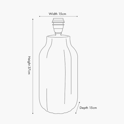 AM 30-1042-BO AMALIA TABLE LAMP EXCL SHADE - Image 4