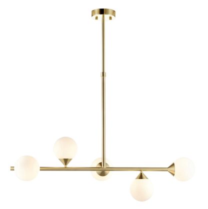 EL SATIN BRUSHED GOLD LINEAR PENDANT