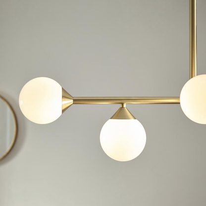 EL SATIN BRUSHED GOLD LINEAR PENDANT - Image 5