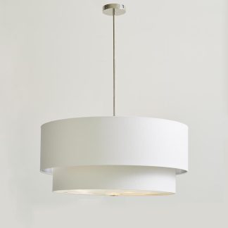 DB TWO TIER LINEN LAMPSHADE