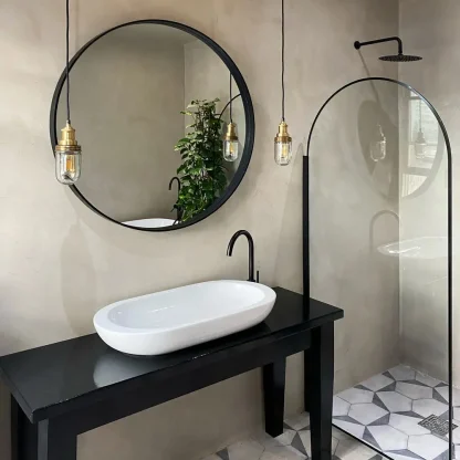 IND BROOKLYN GLASS IP65 PENDANT - Image 2