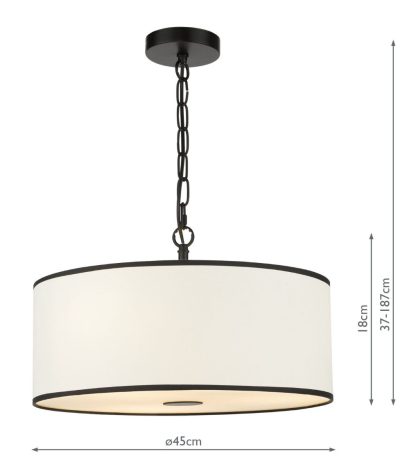 DR JEM0322 JEMIMA 3LT PENDANT INCL SHADE - Image 6