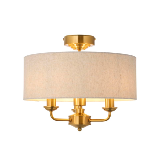 EL 122081 HIGHCLERE 3LT FLUSH INCL SHADE