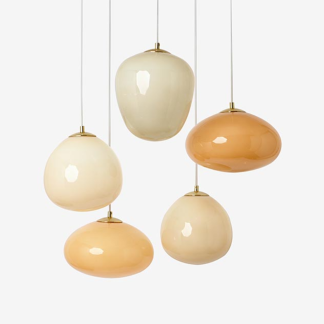 EL 122674-ED PINK ADRIANNE DINER CLUSTER PENDANT